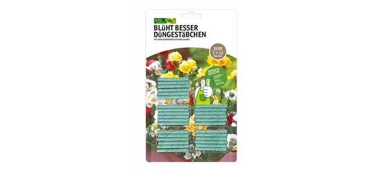 Blühpflanzen-Düngestäbchen Blüht Besser 